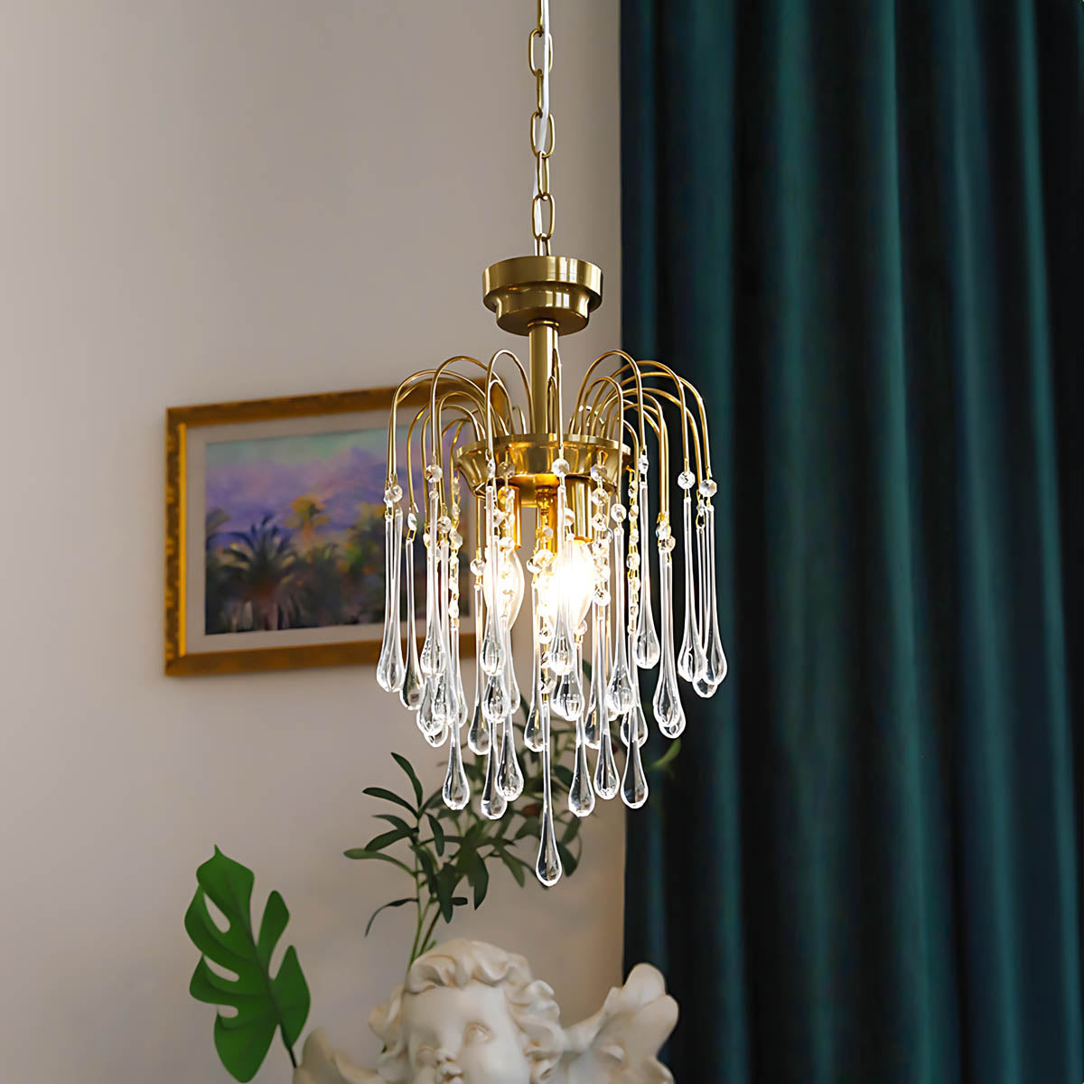 Hawick Axis Crystal Arched Chandelier — gallery image 7