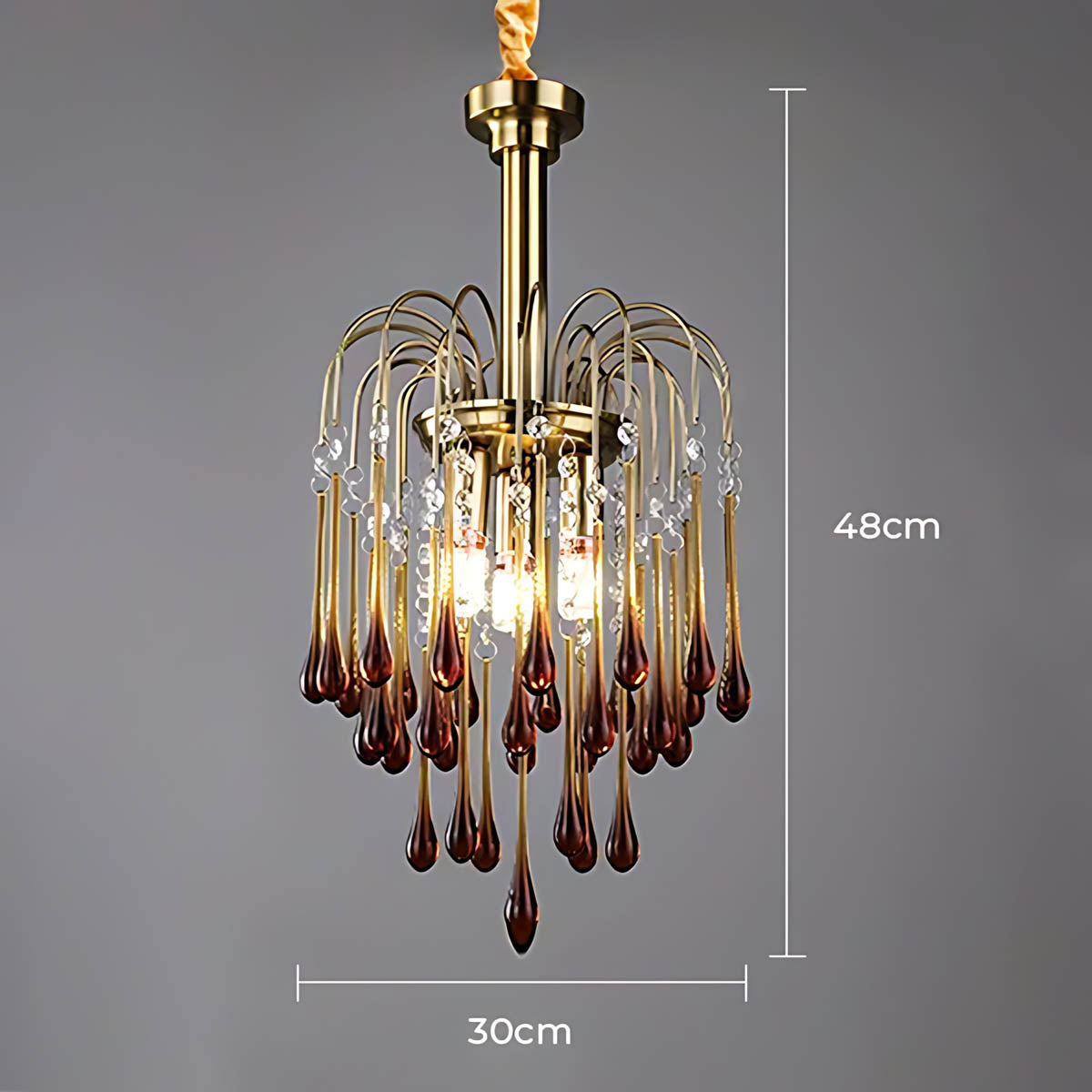 Hawick Axis Crystal Arched Chandelier — gallery image 12