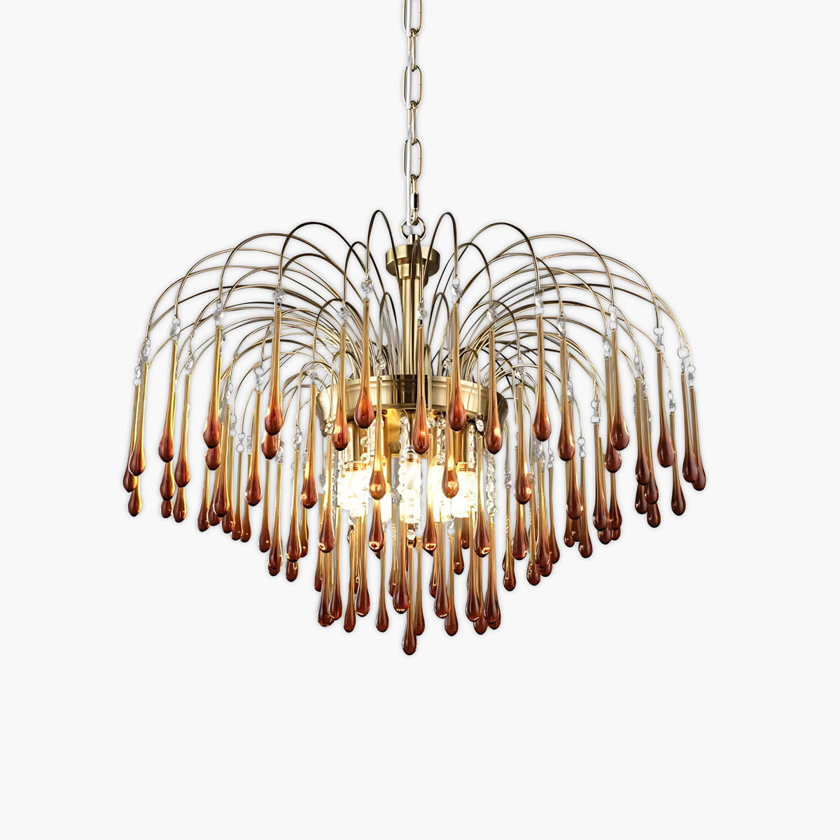 Hawick Axis Crystal Arched Chandelier — gallery image 1