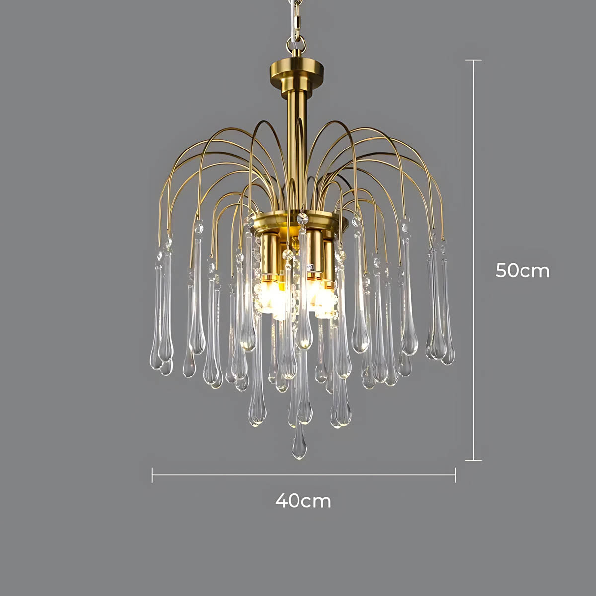 Hawick Axis Crystal Arched Chandelier — gallery image 17