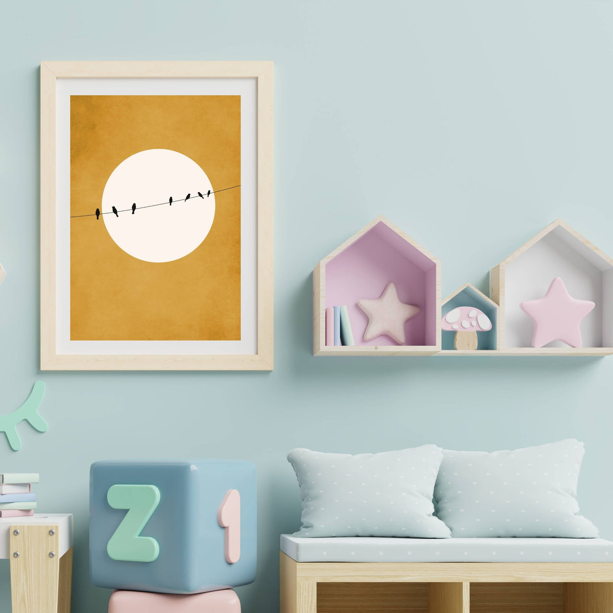 Asterwood Axis Bird Wall Art Print — gallery image 18