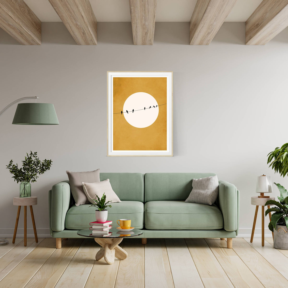 Asterwood Axis Bird Wall Art Print — gallery image 12