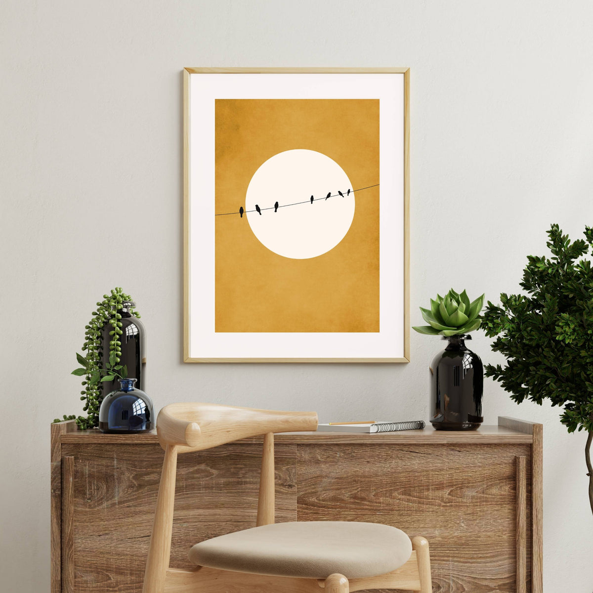 Asterwood Axis Bird Wall Art Print — gallery image 7