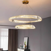Riverton Axis Crystal Spiral Chandelier — gallery image 7