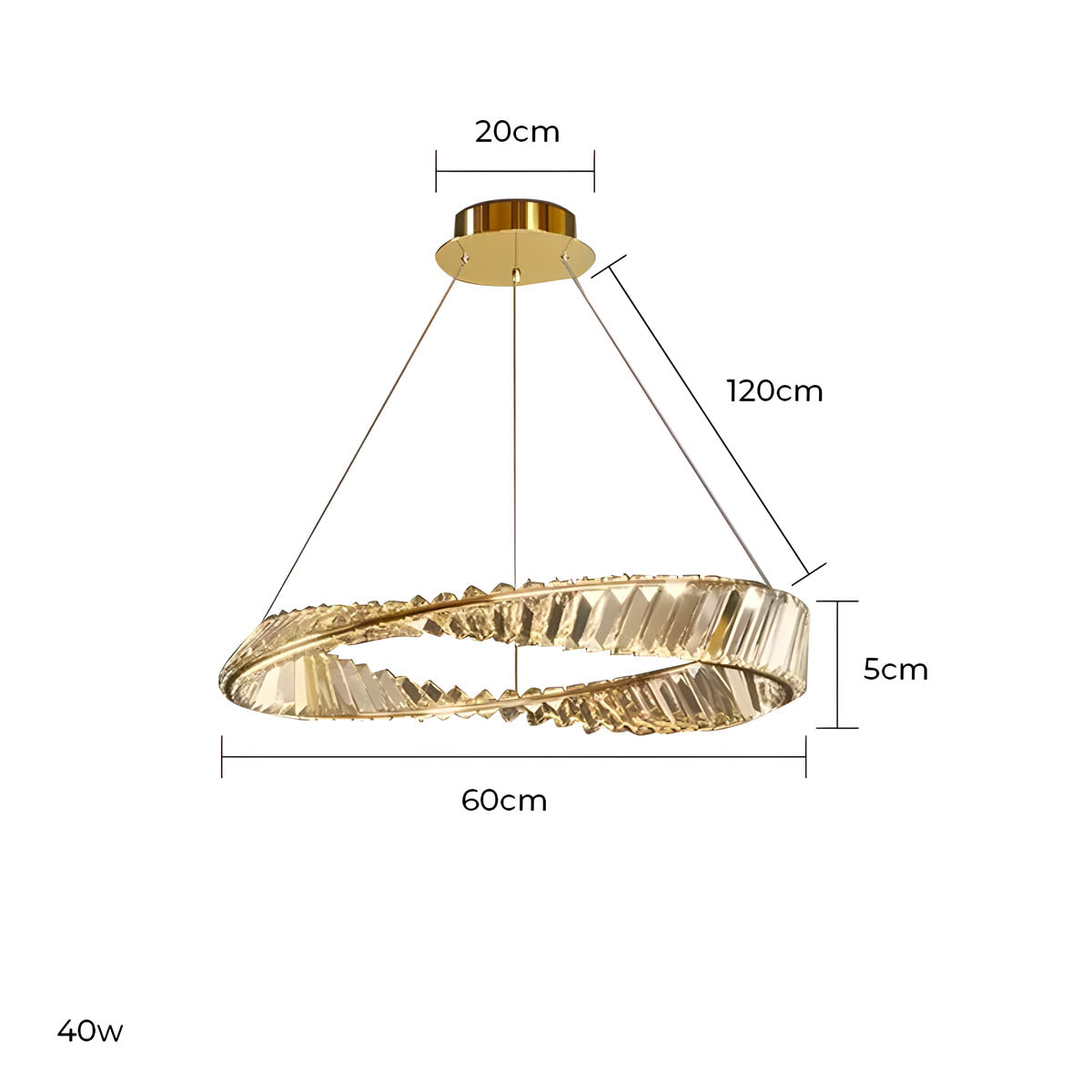 Riverton Axis Crystal Spiral Chandelier — gallery image 14