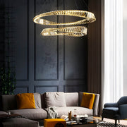 Riverton Axis Crystal Spiral Chandelier — gallery image 6