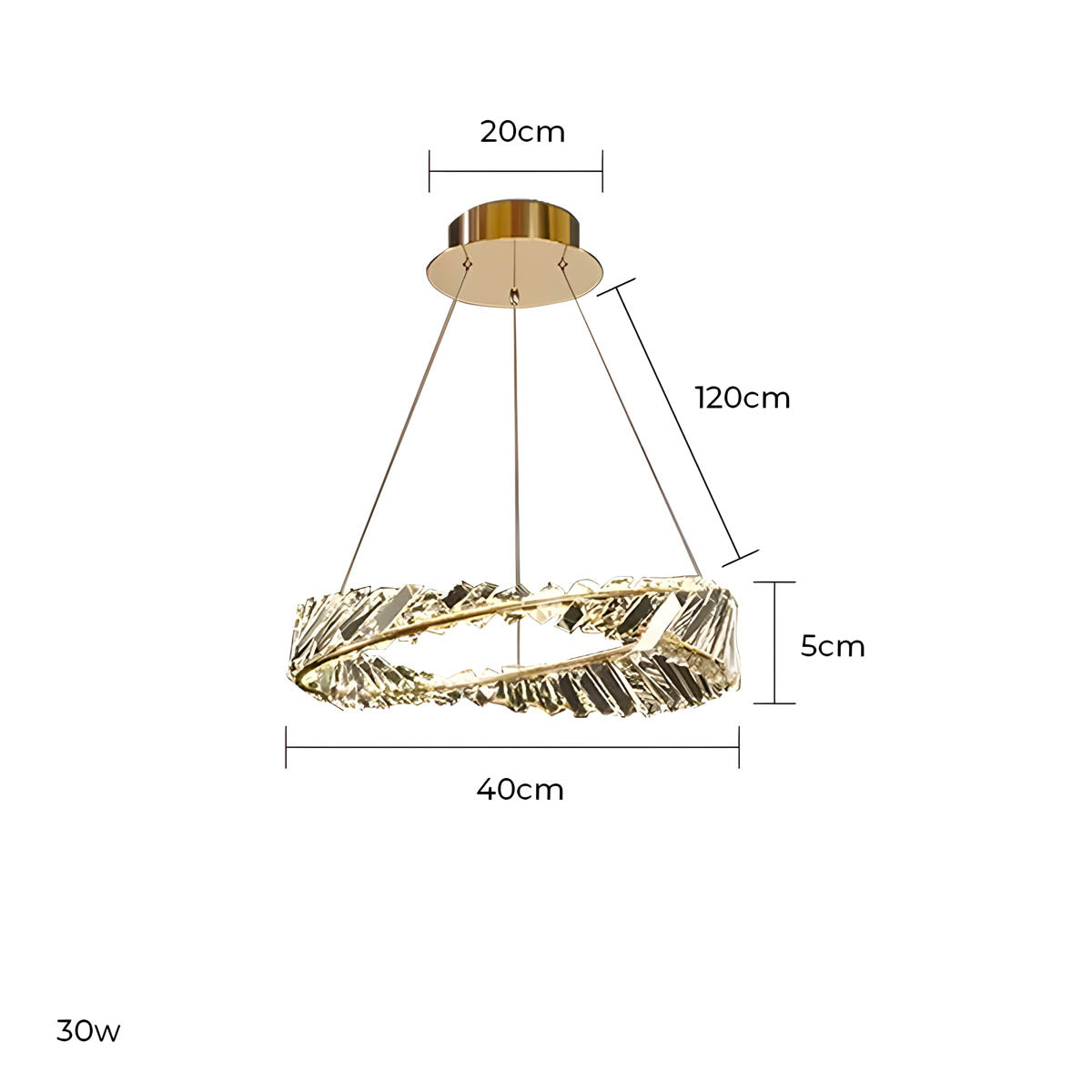 Riverton Axis Crystal Spiral Chandelier — gallery image 12