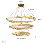 Riverton Axis Crystal Spiral Chandelier — gallery image 20