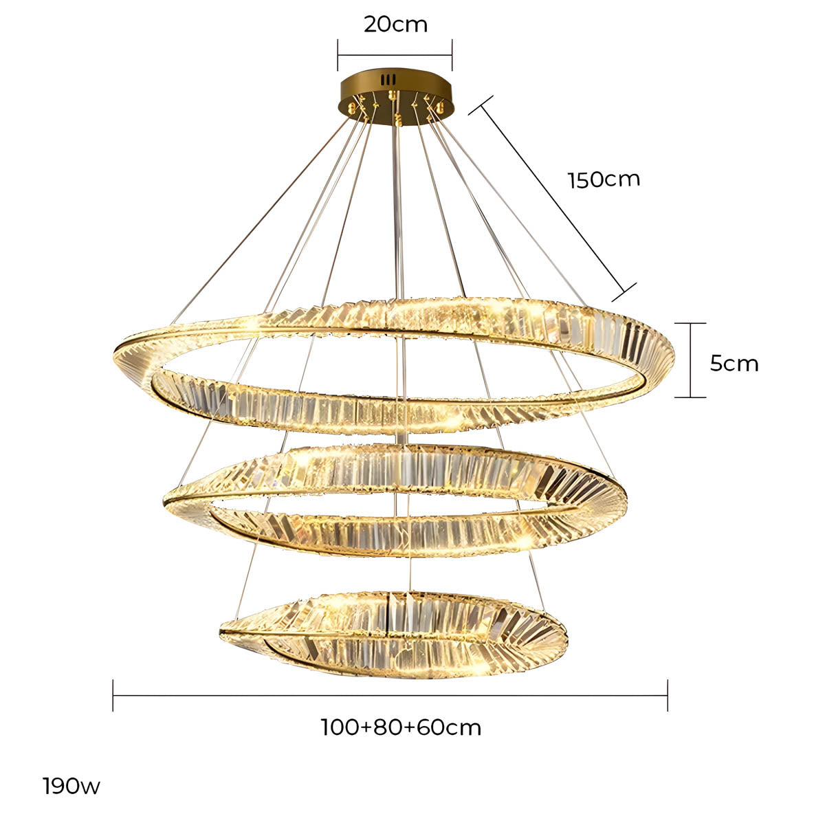Riverton Axis Crystal Spiral Chandelier — gallery image 20