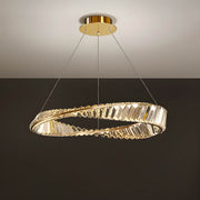 Riverton Axis Crystal Spiral Chandelier — gallery image 9