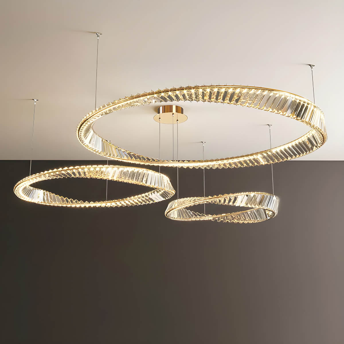 Riverton Axis Crystal Spiral Chandelier — gallery image 10