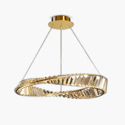 Riverton Axis Crystal Spiral Chandelier — gallery image 1