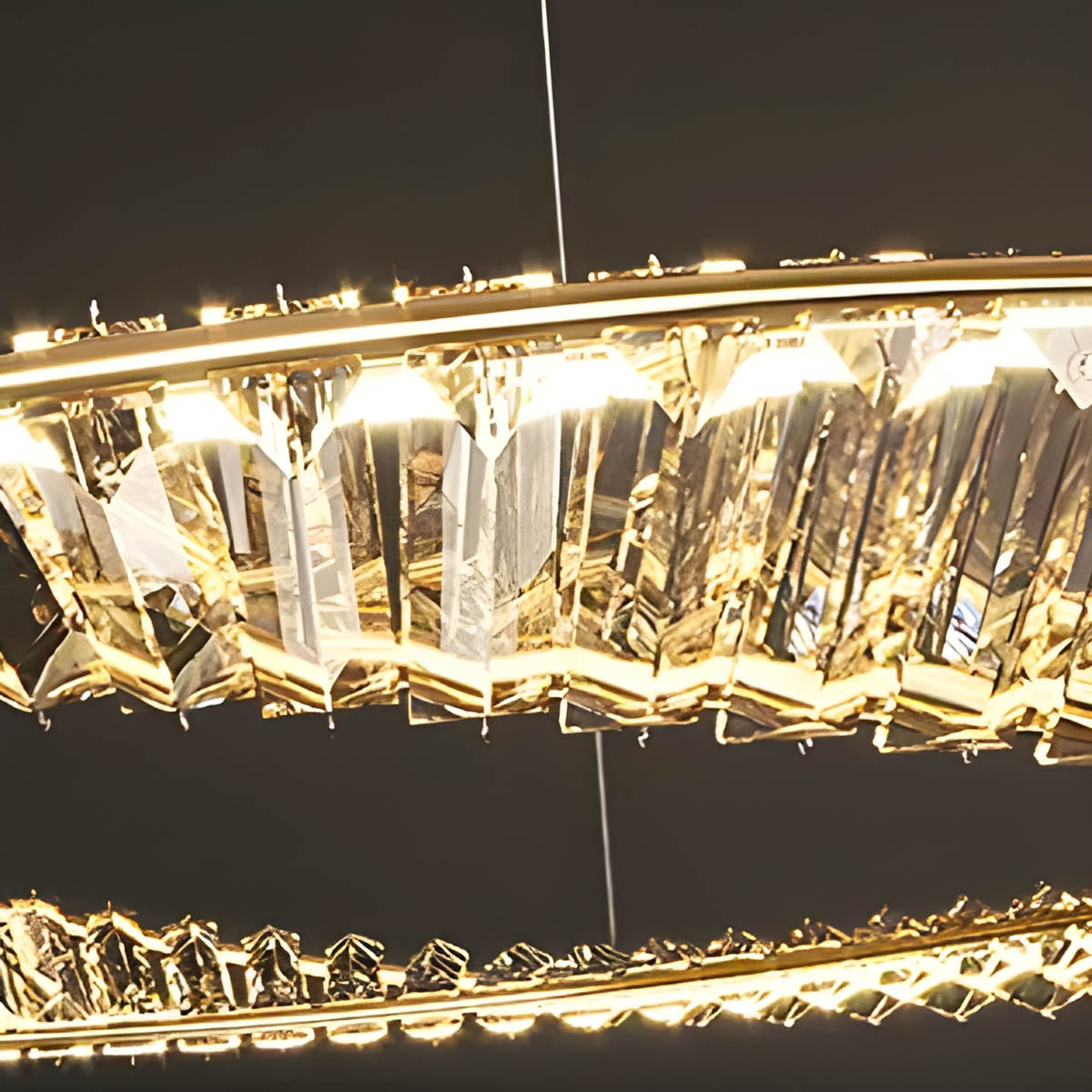 Riverton Axis Crystal Spiral Chandelier — gallery image 11