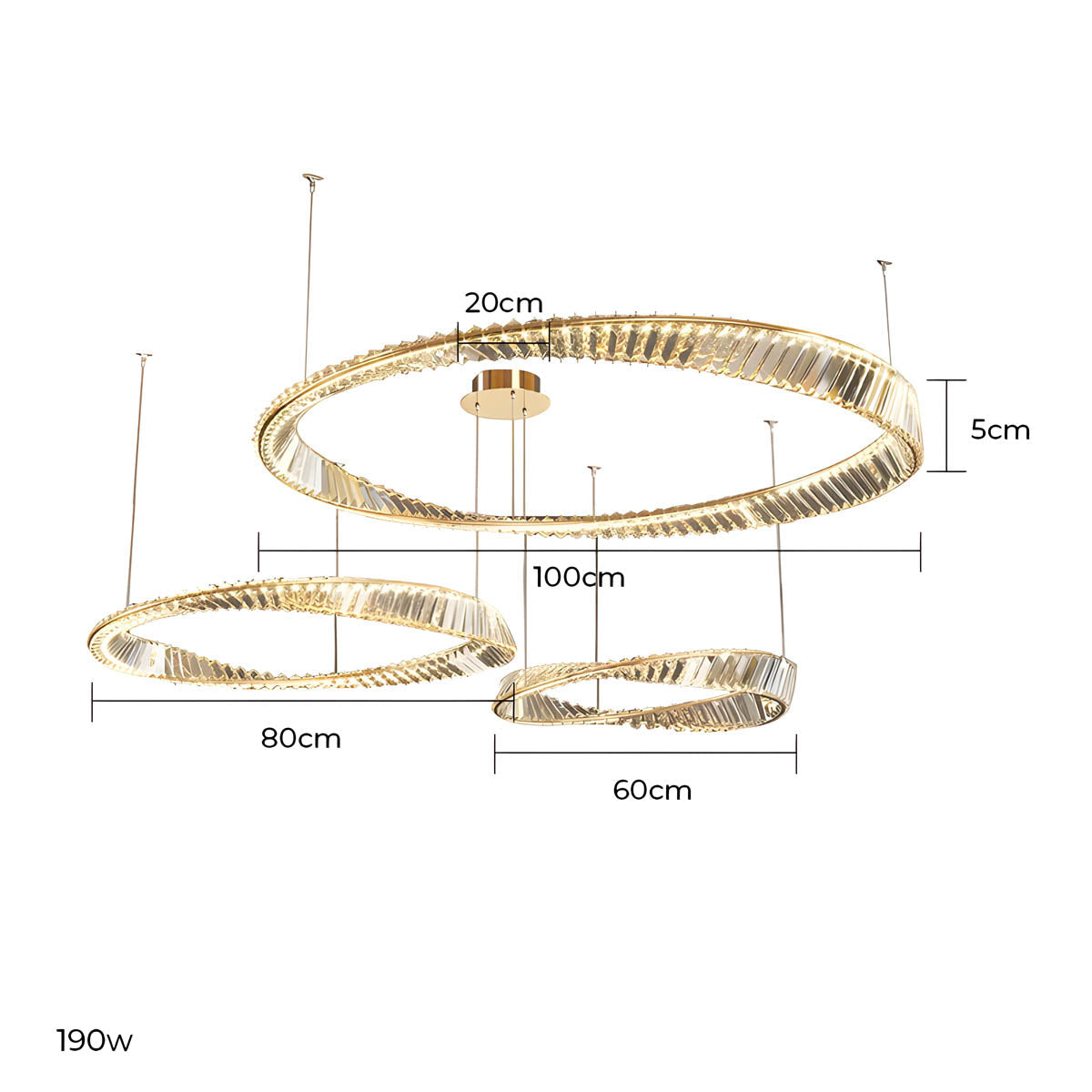 Riverton Axis Crystal Spiral Chandelier — gallery image 22