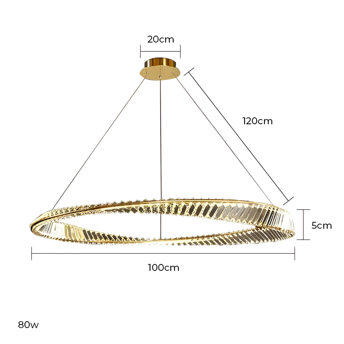 Riverton Axis Crystal Spiral Chandelier — gallery image 15