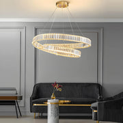 Fielding Axis Crystal Linear Chandelier — gallery image 6