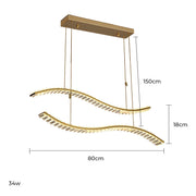 Fielding Axis Crystal Linear Chandelier — gallery image 19