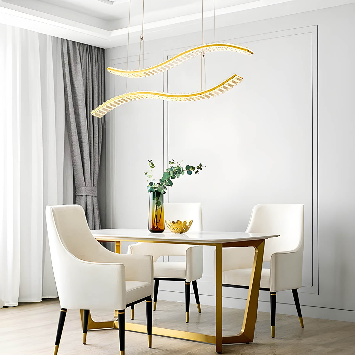 Fielding Axis Crystal Linear Chandelier — gallery image 11