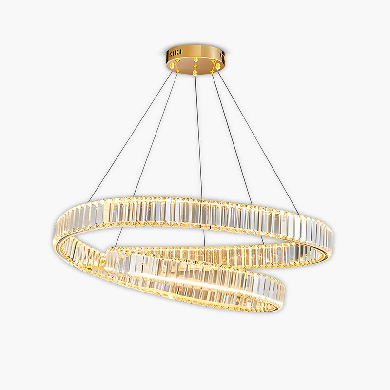 Fielding Axis Crystal Linear Chandelier — gallery image 1
