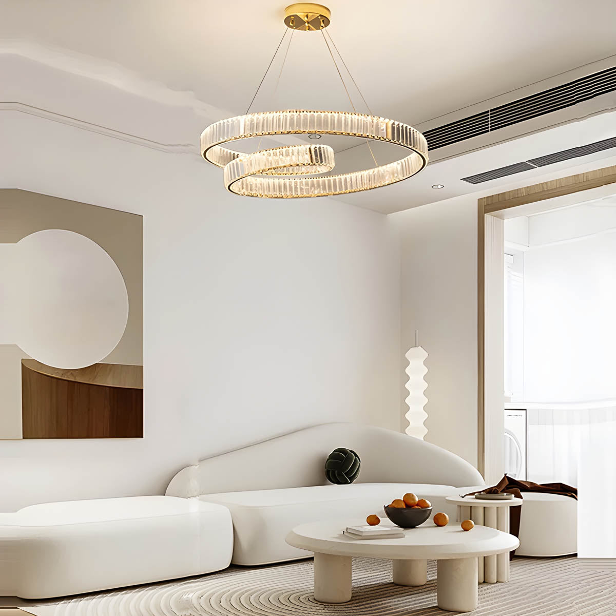 Fielding Axis Crystal Linear Chandelier — gallery image 3