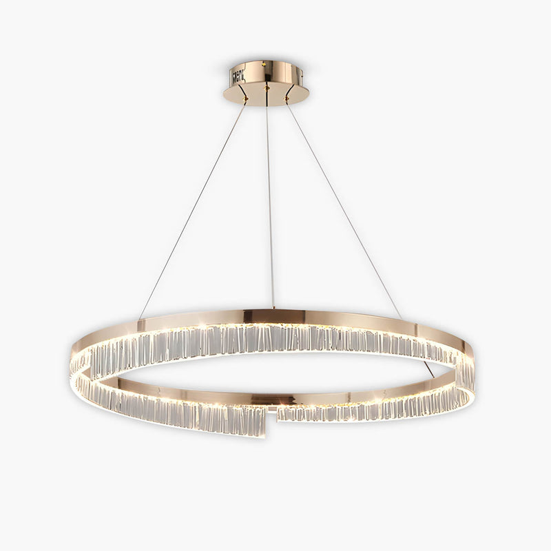 Brookfield Axis Aluminum Ring Chandelier — gallery image 1