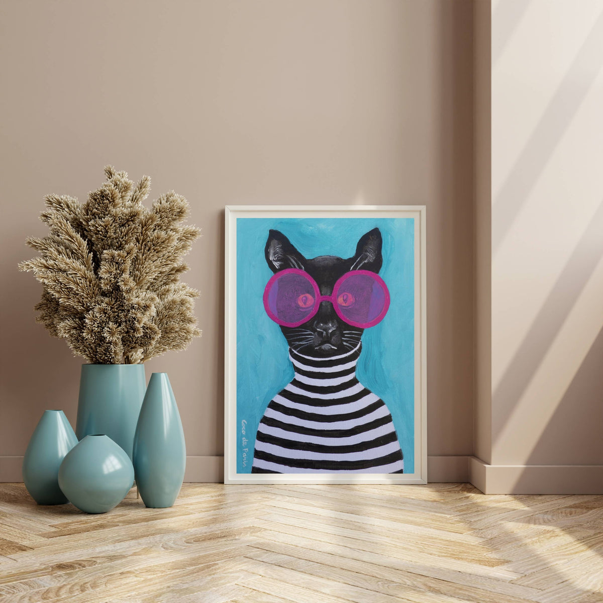 Alderwood Axis Cat Wall Art Print — gallery image 15