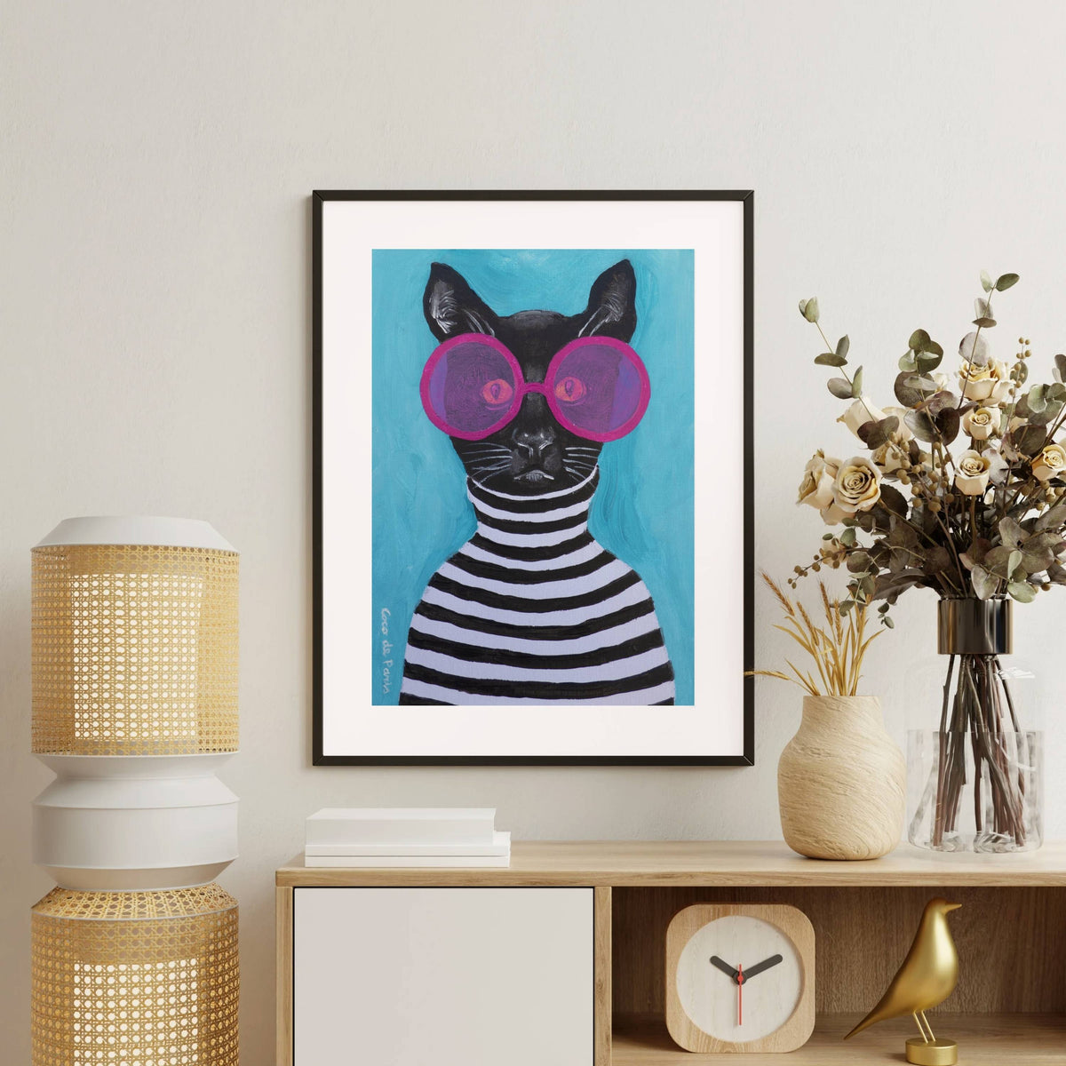Alderwood Axis Cat Wall Art Print — gallery image 7