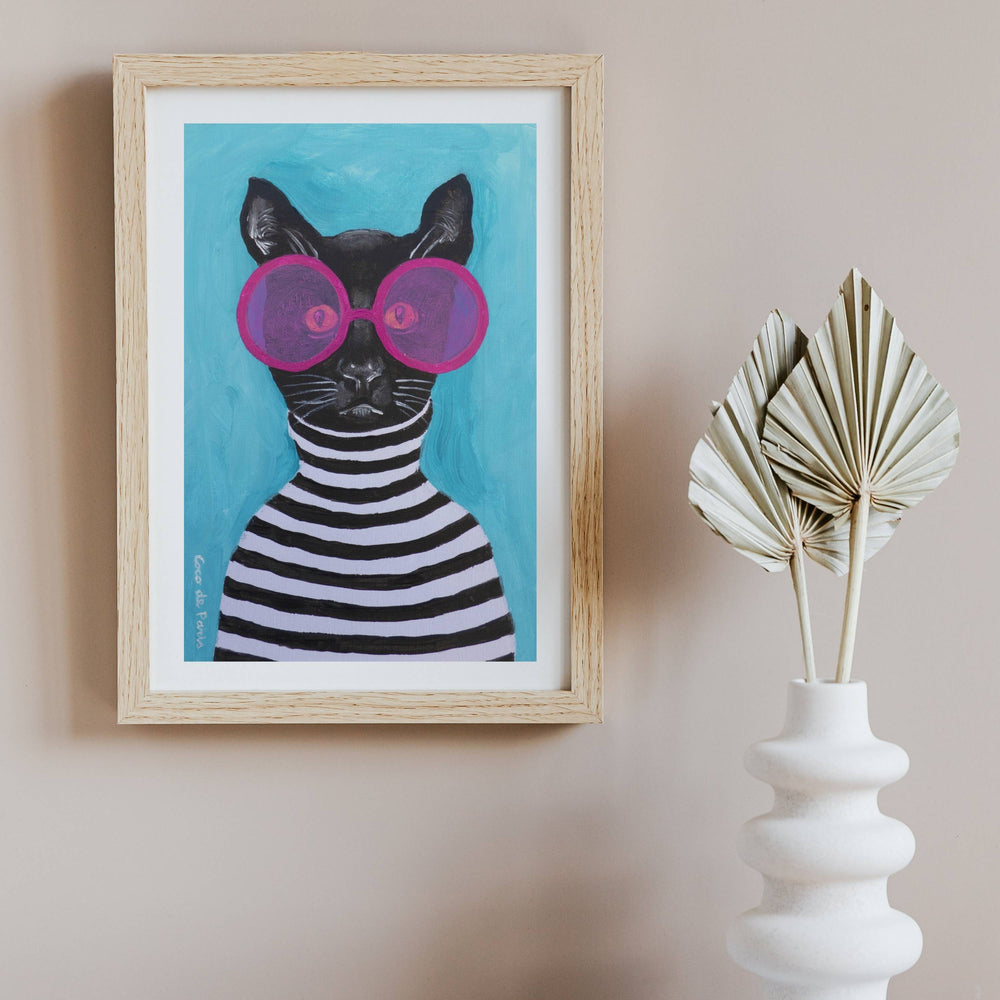 Alderwood Axis Cat Wall Art Print — gallery image 4