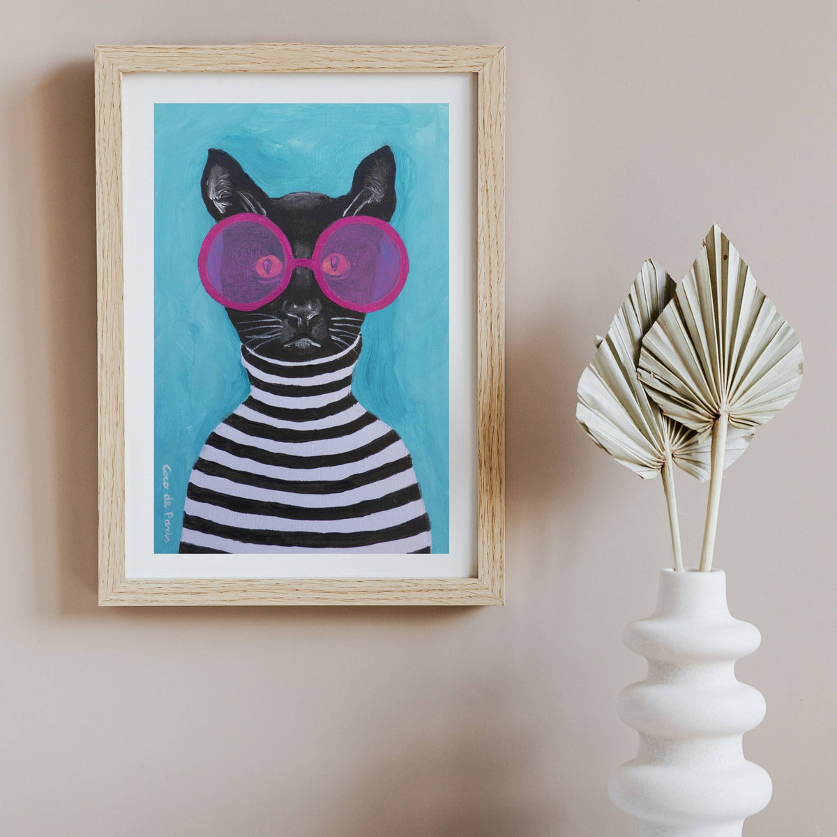 Alderwood Axis Cat Wall Art Print — gallery image 4