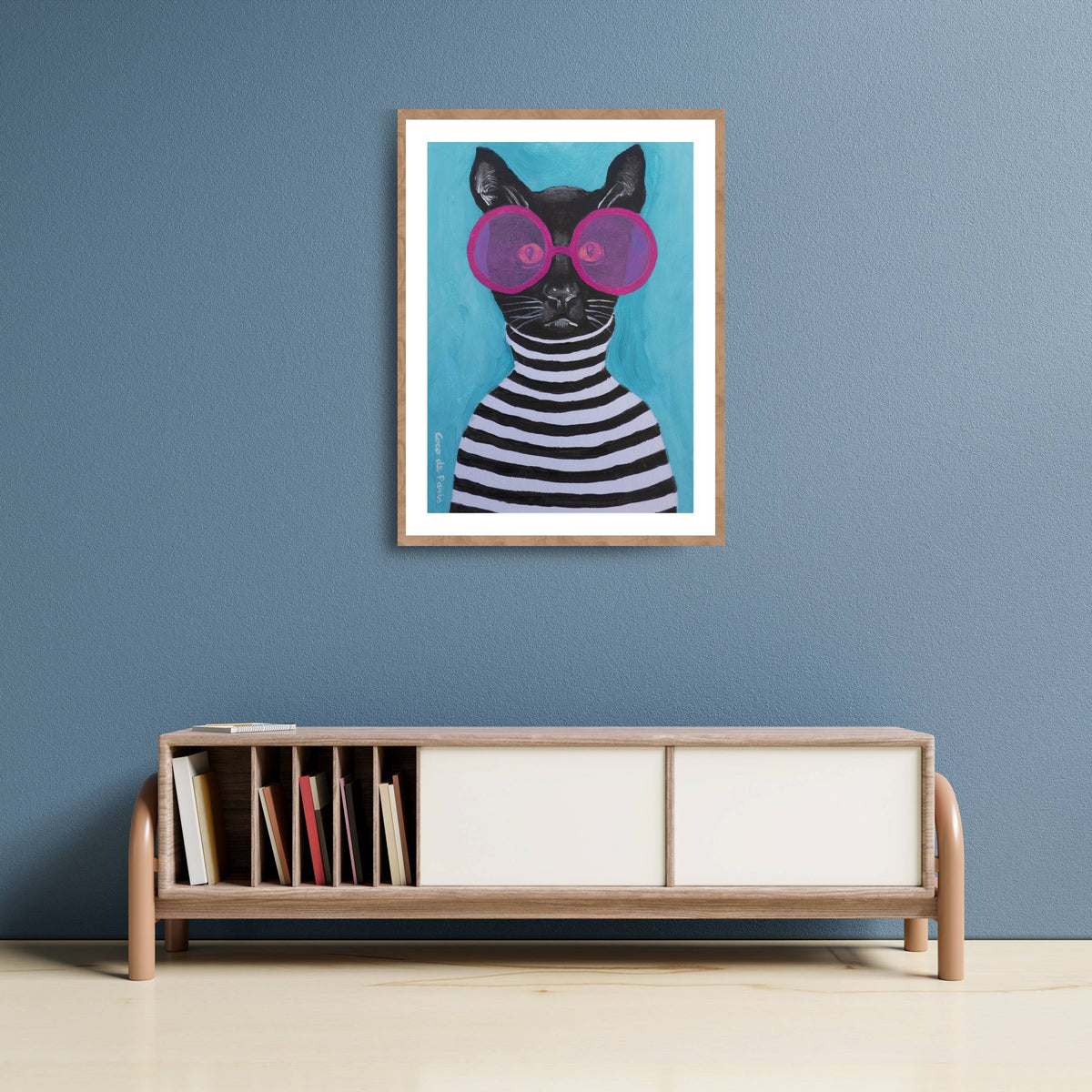 Alderwood Axis Cat Wall Art Print — gallery image 5