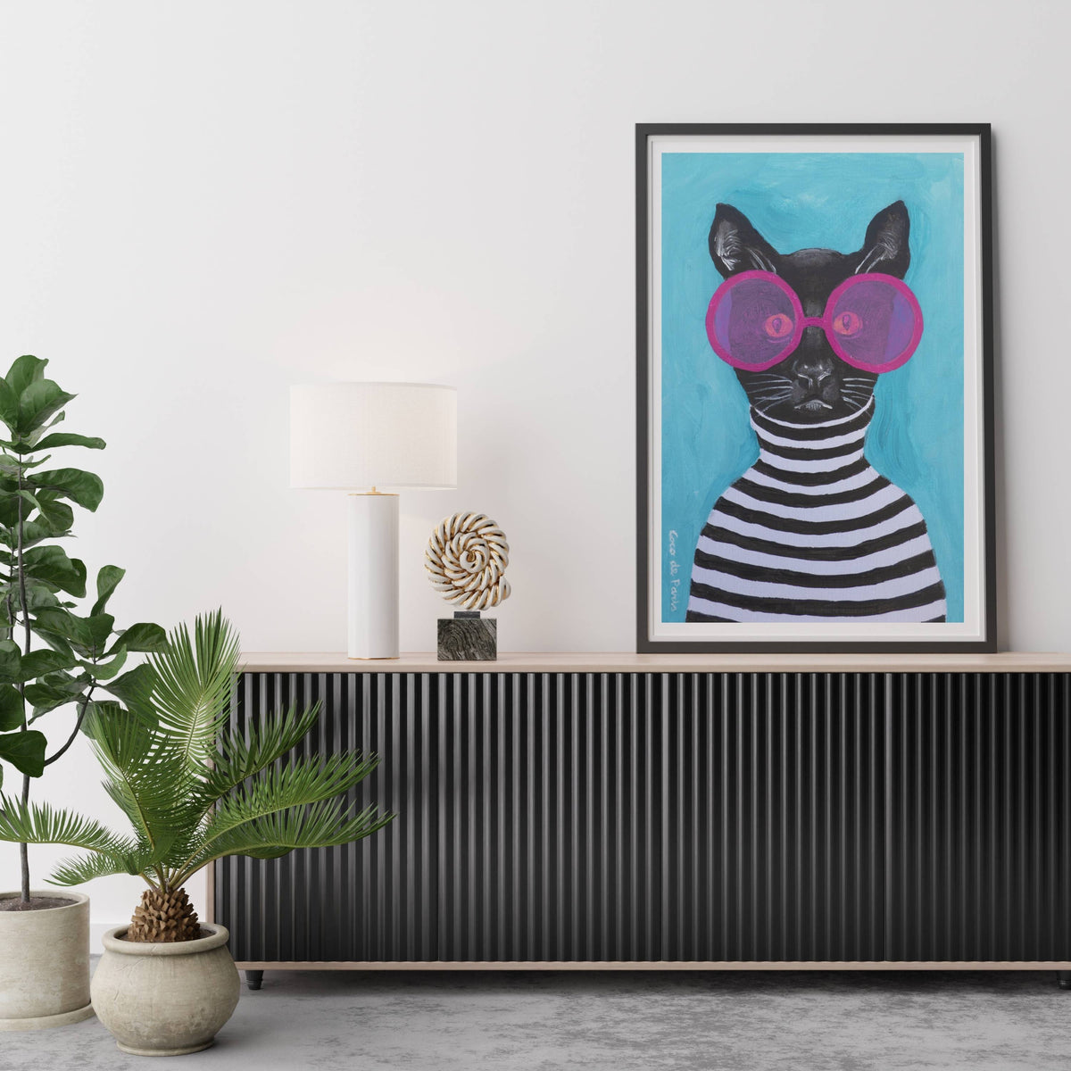 Alderwood Axis Cat Wall Art Print — gallery image 9