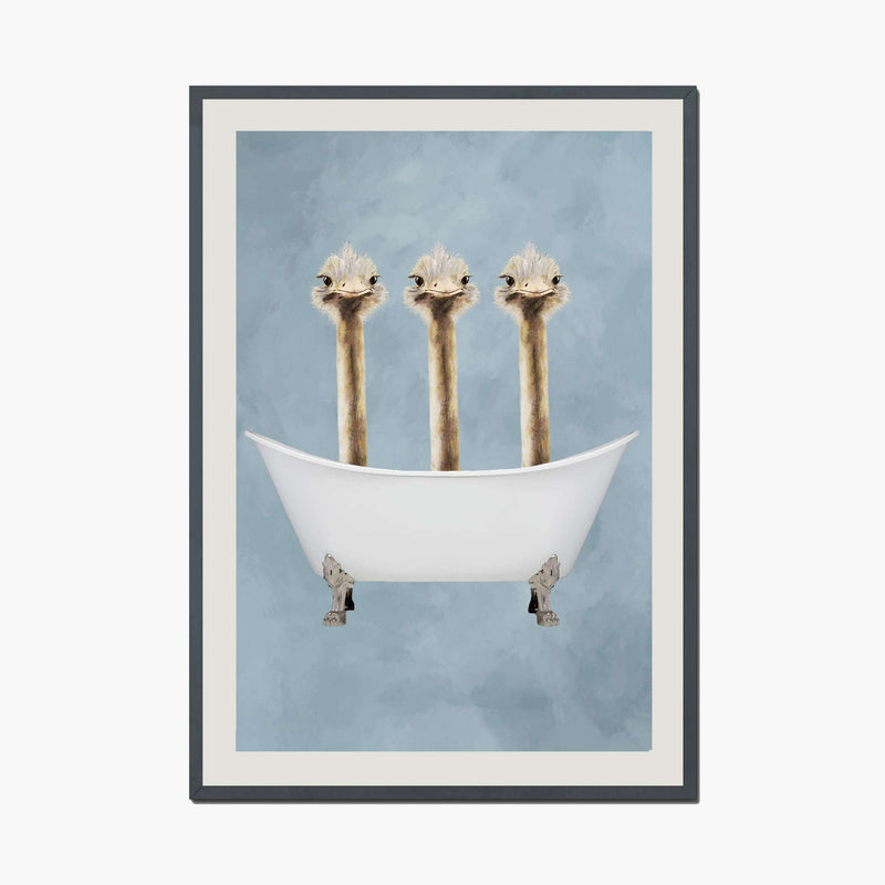 Briarley Axis Ostrich Wall Art Print — gallery image 1