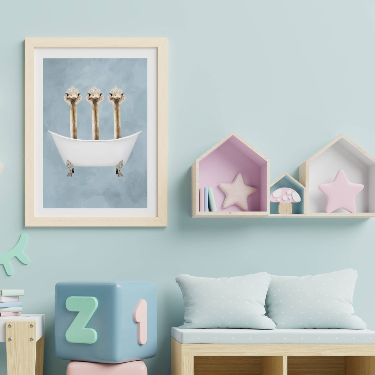 Briarley Axis Ostrich Wall Art Print — gallery image 18