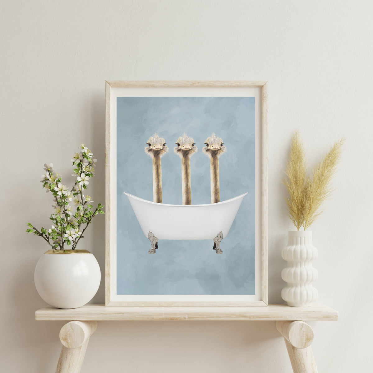 Briarley Axis Ostrich Wall Art Print — gallery image 2