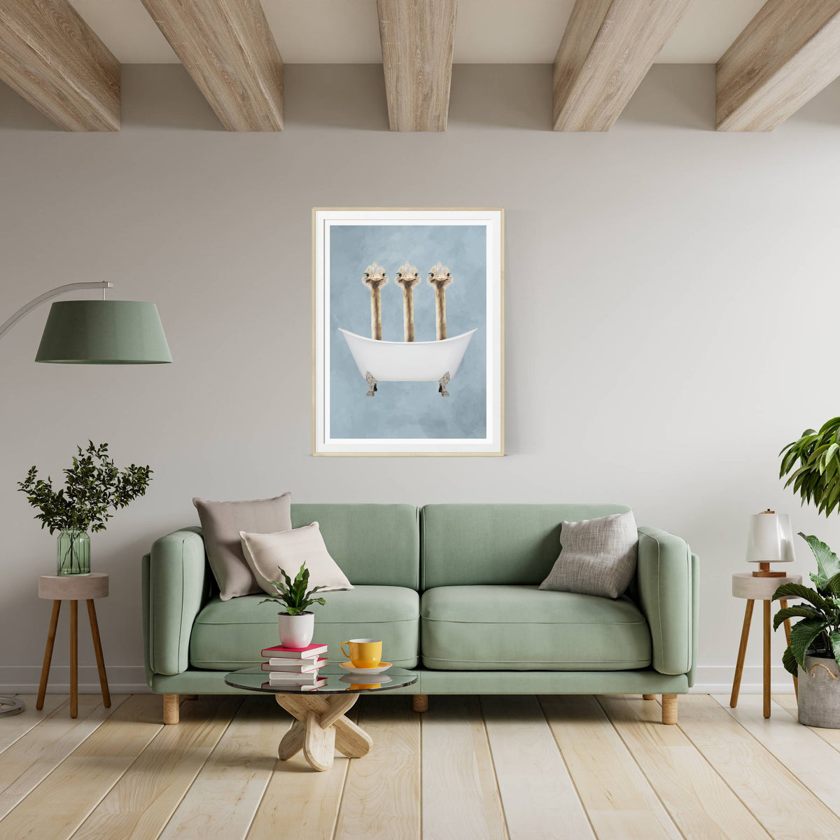 Briarley Axis Ostrich Wall Art Print — gallery image 4