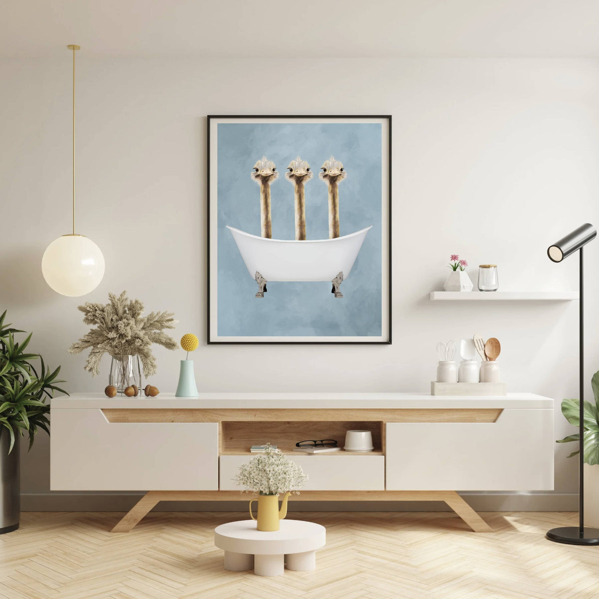 Briarley Axis Ostrich Wall Art Print — gallery image 15