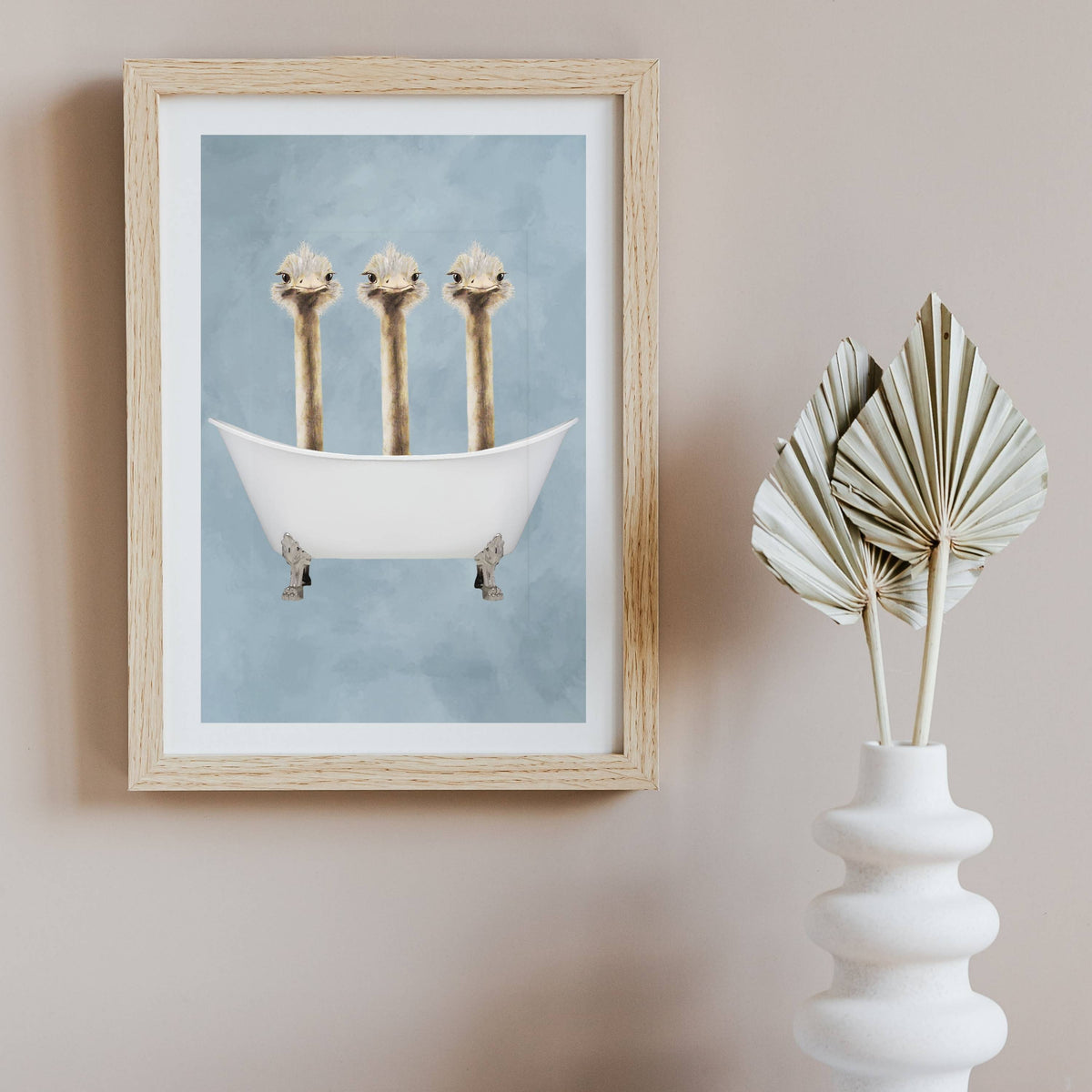 Briarley Axis Ostrich Wall Art Print — gallery image 7