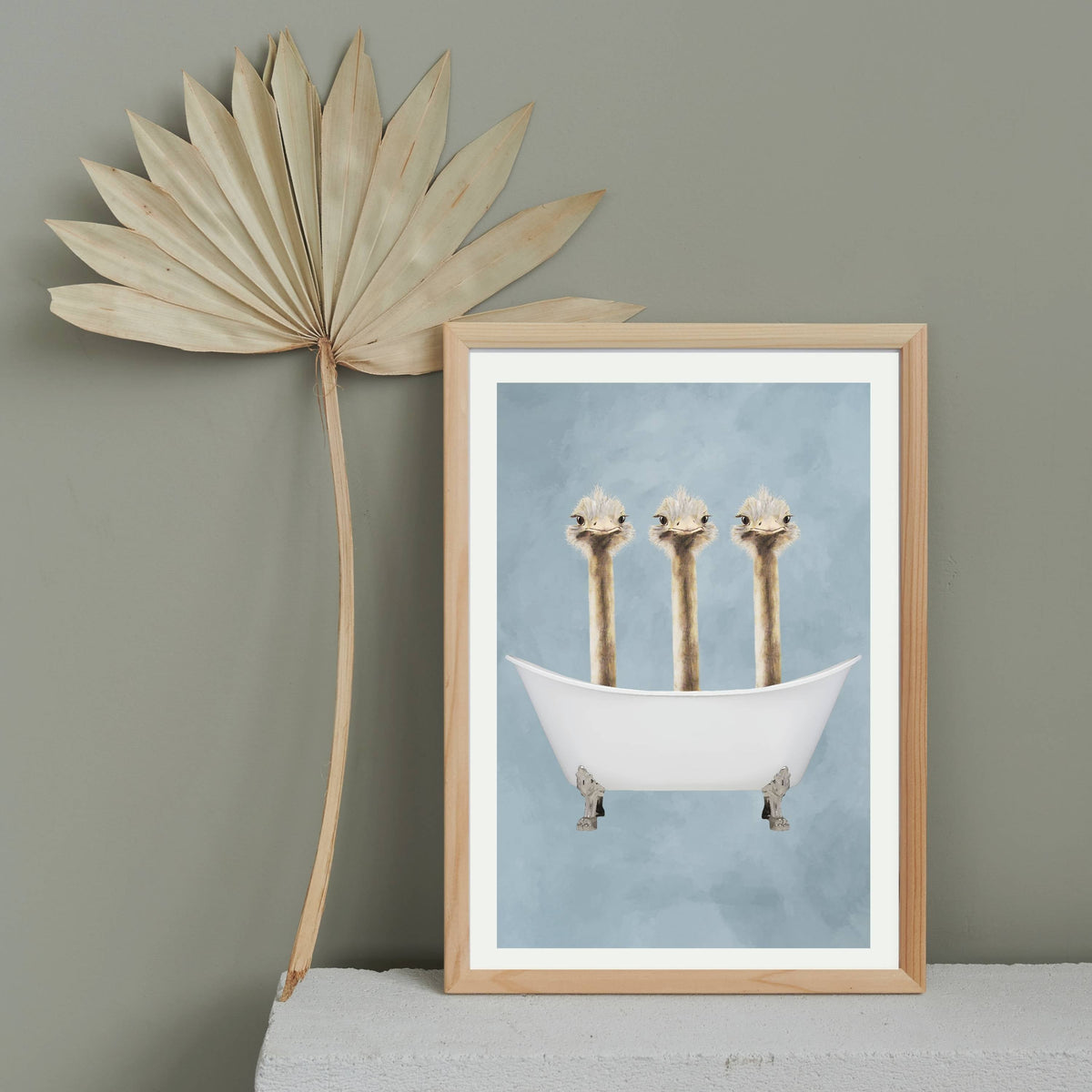 Briarley Axis Ostrich Wall Art Print — gallery image 17