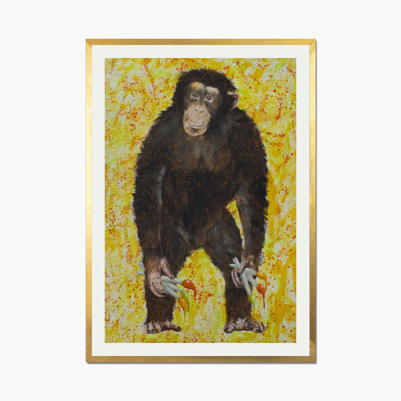 Cranford Axis Monkey Wall Art Print — gallery image 1