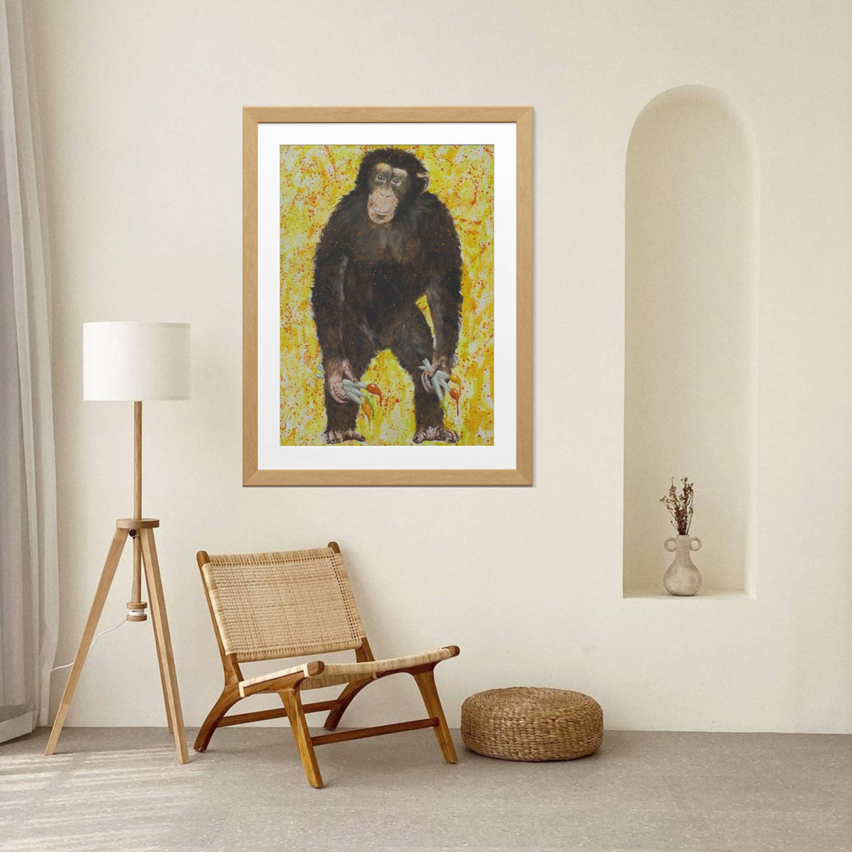 Cranford Axis Monkey Wall Art Print — gallery image 2