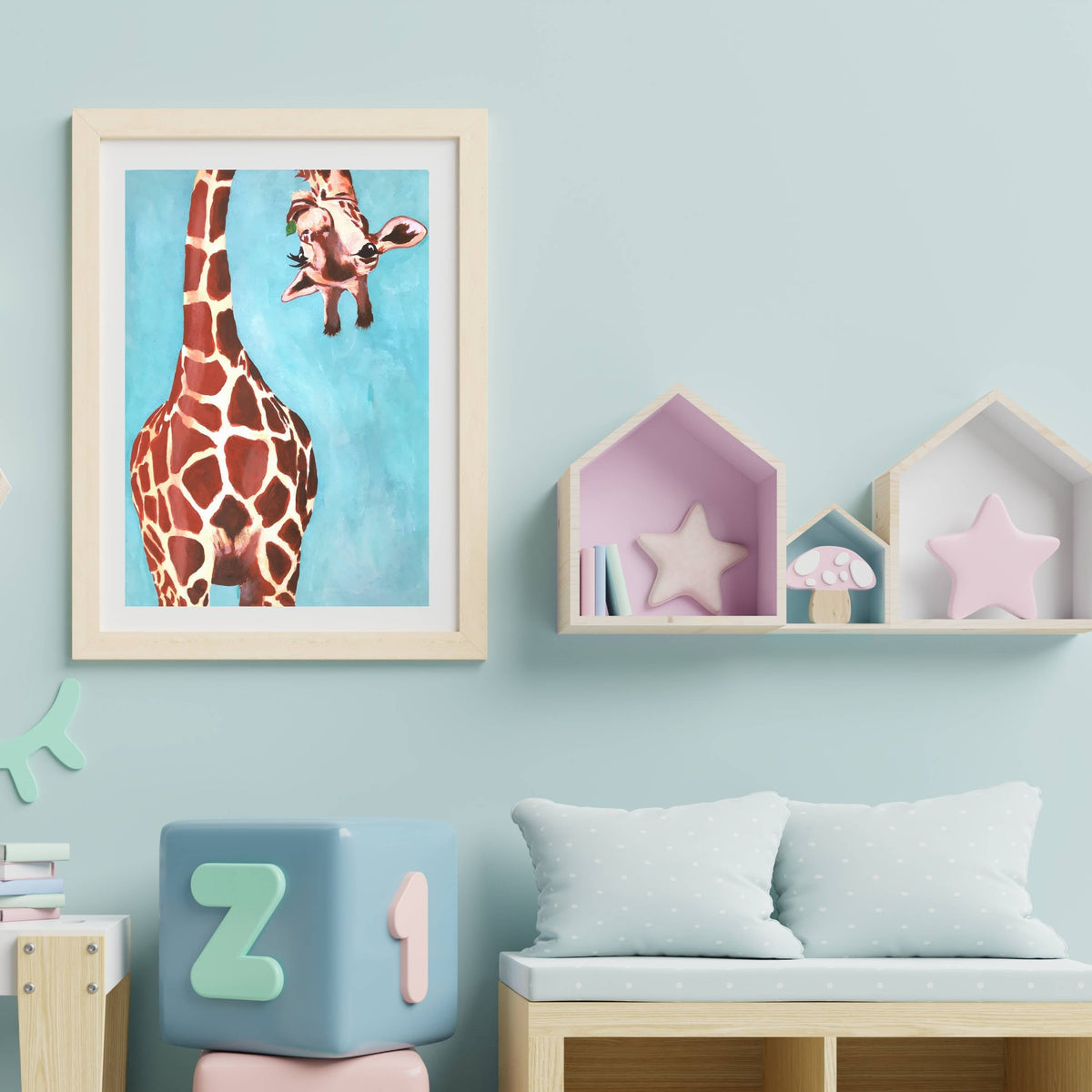 Langford Axis Giraffe Wall Art Print — gallery image 18