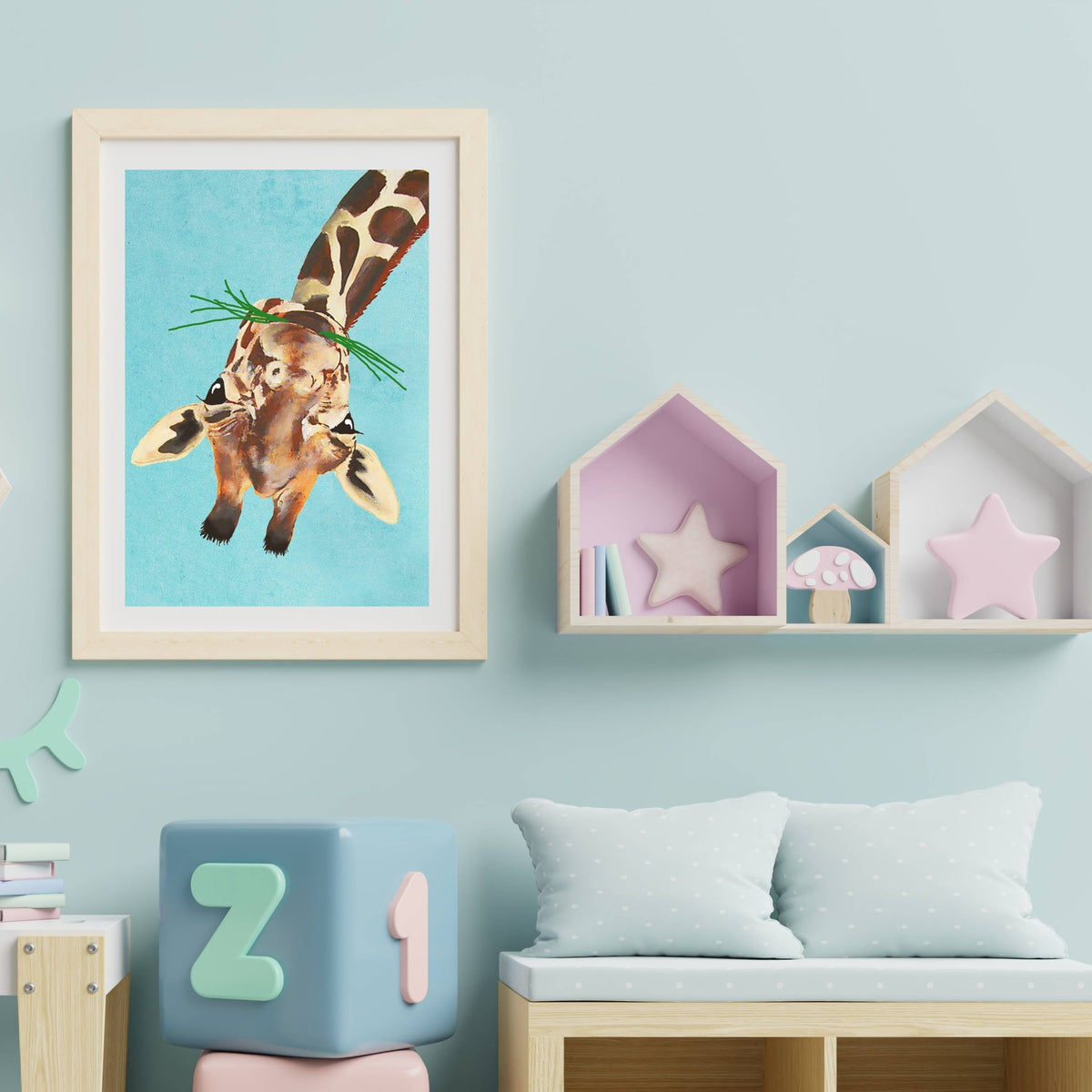 Mossley Axis Giraffe Wall Art Print — gallery image 18