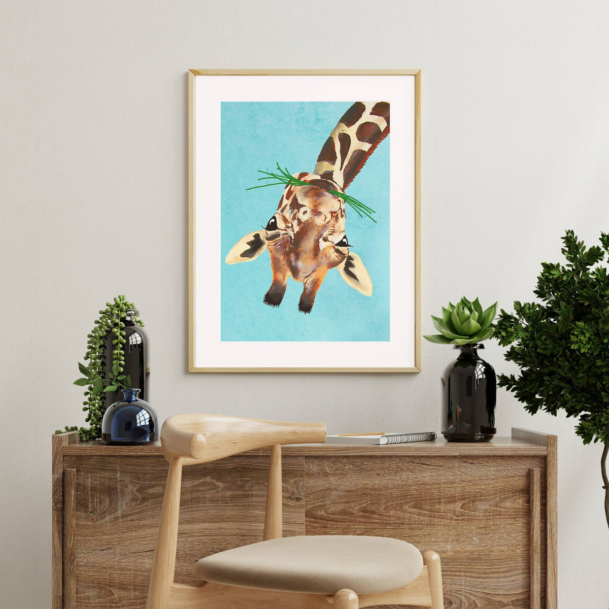 Mossley Axis Giraffe Wall Art Print — gallery image 9
