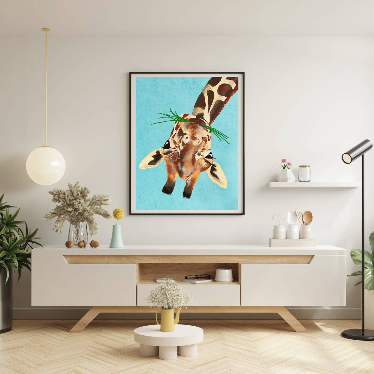 Mossley Axis Giraffe Wall Art Print — gallery image 3