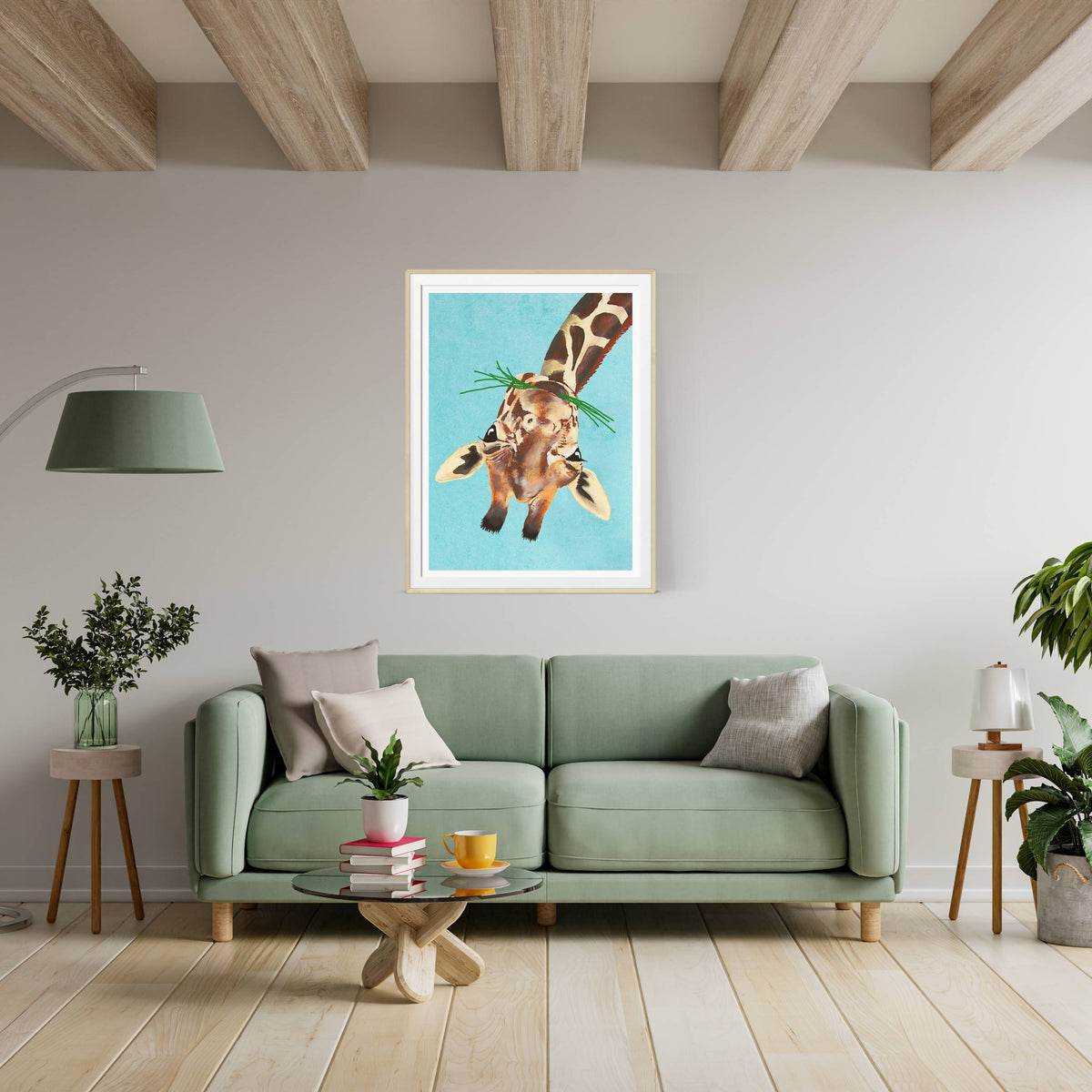 Mossley Axis Giraffe Wall Art Print — gallery image 12