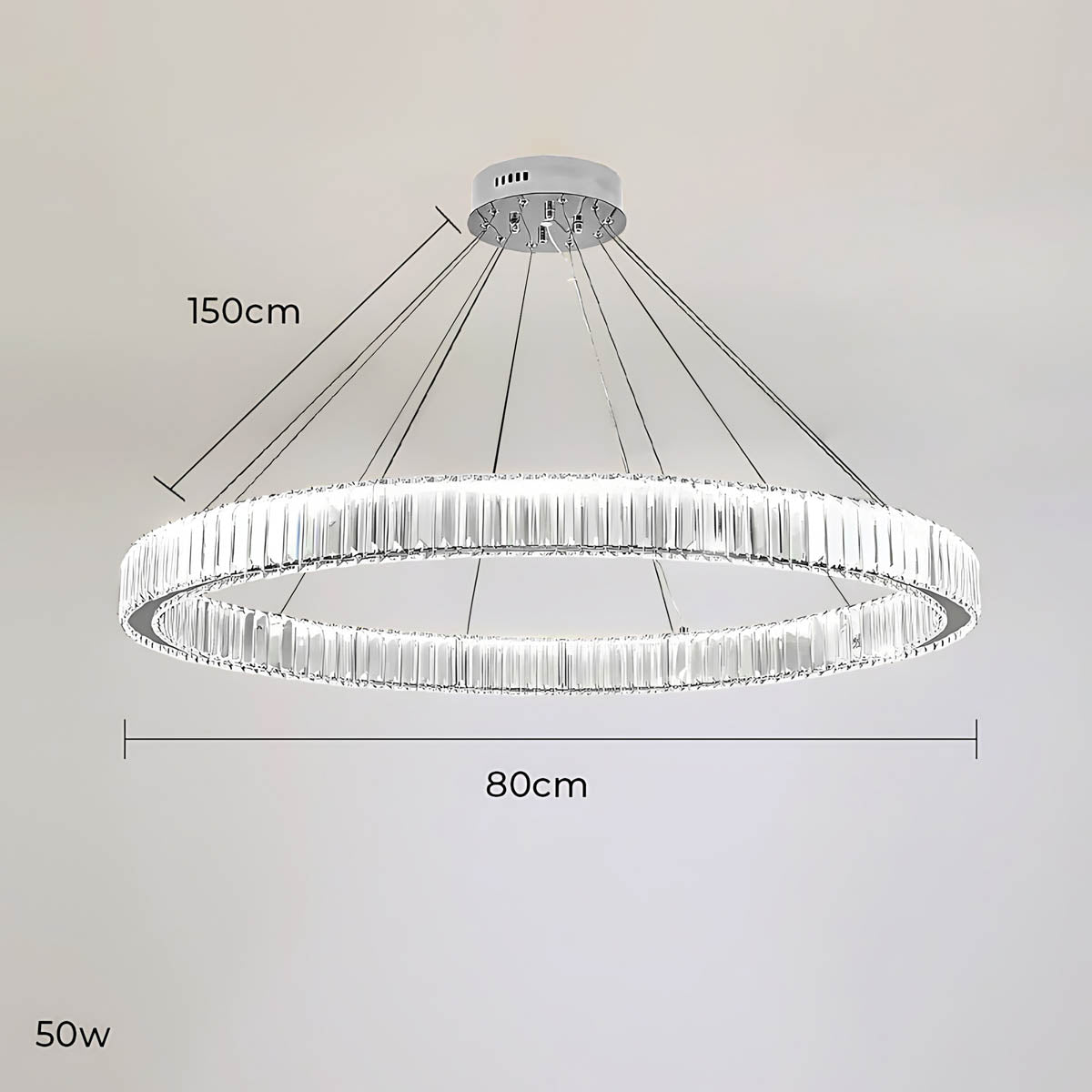 Norwood Axis Crystal Spiral Chandelier — gallery image 10