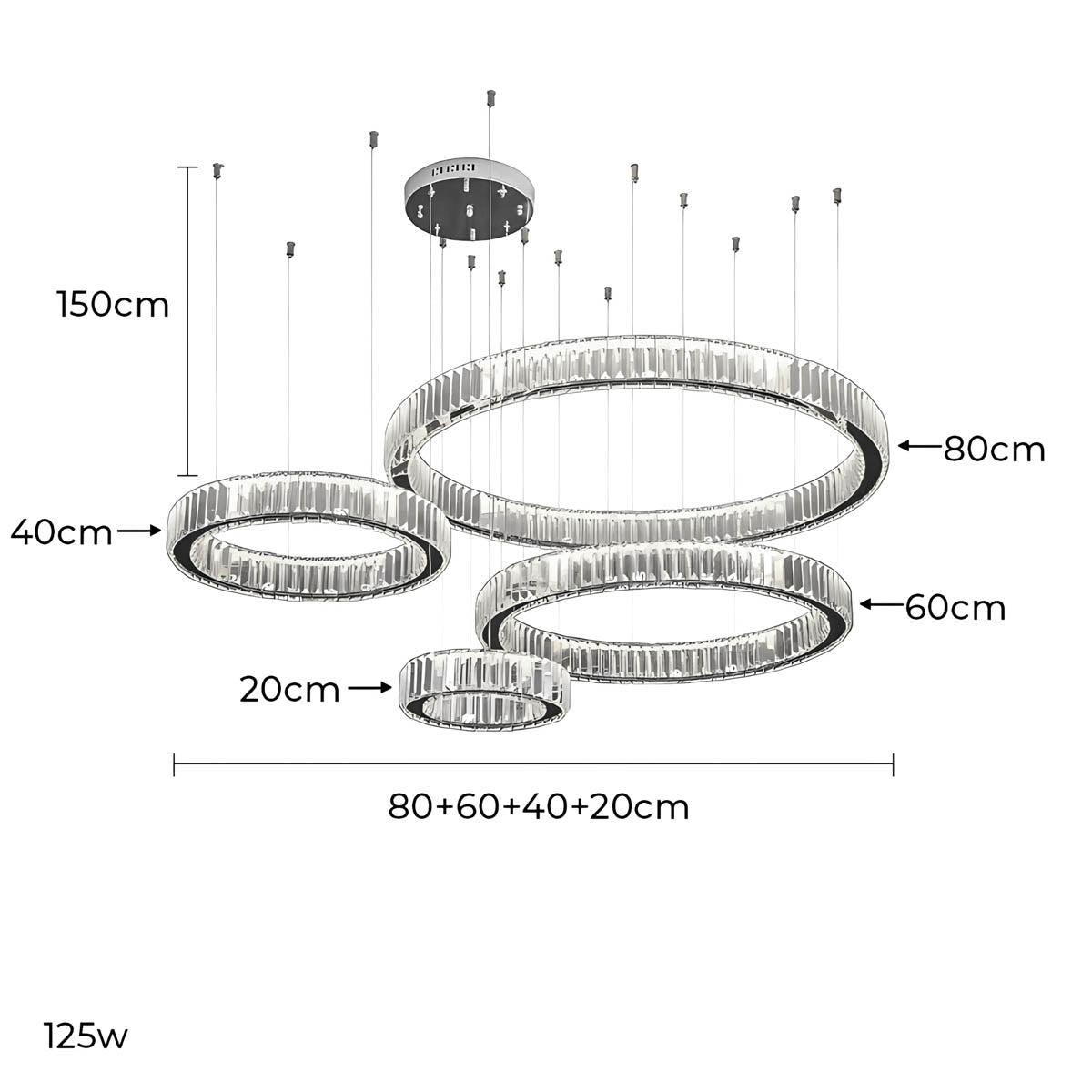 Norwood Axis Crystal Spiral Chandelier — gallery image 14