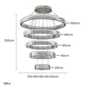 Norwood Axis Crystal Spiral Chandelier — gallery image 19