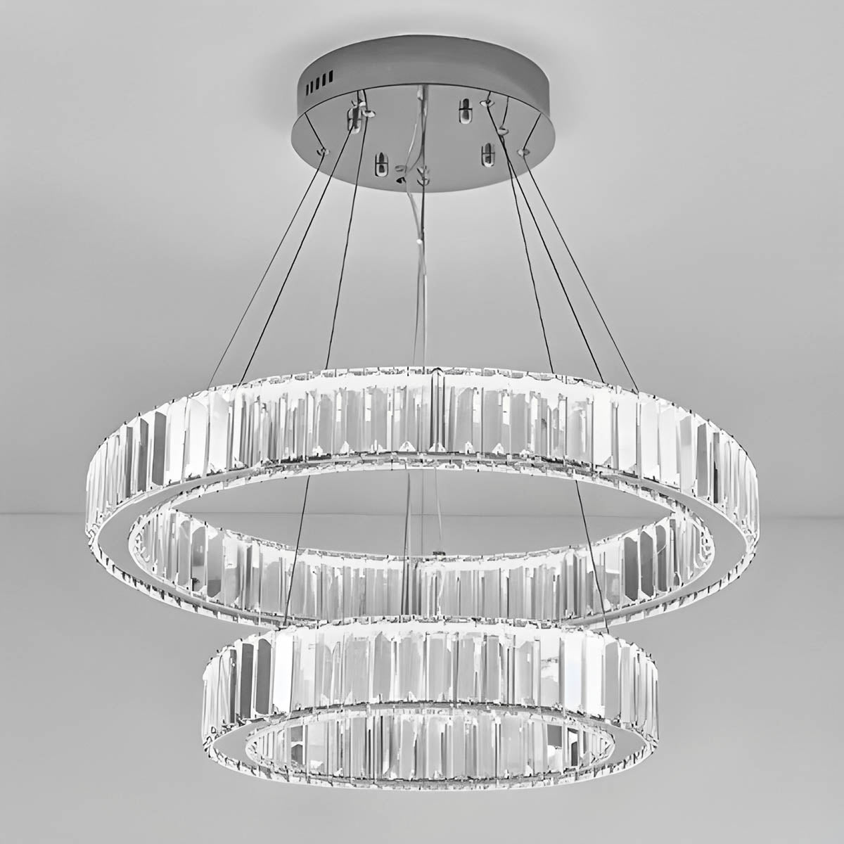Norwood Axis Crystal Spiral Chandelier — gallery image 22