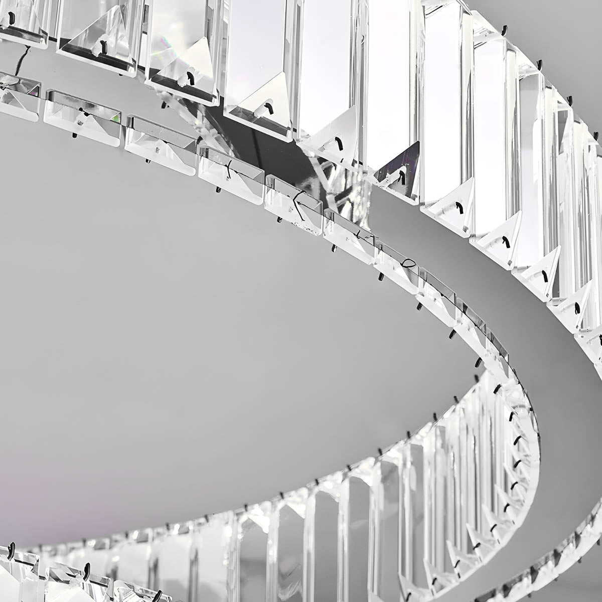 Norwood Axis Crystal Spiral Chandelier — gallery image 9